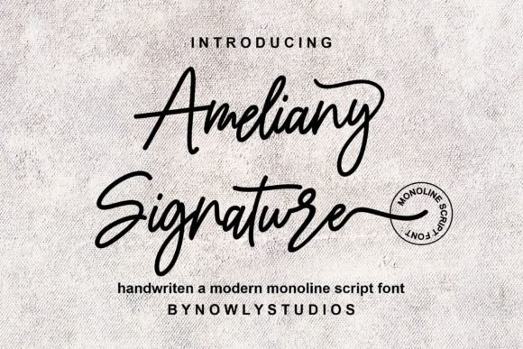 Ameliany Signature Font for Authentic Branding