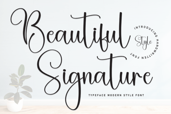Beautyful Signature Typeface for Digital Design