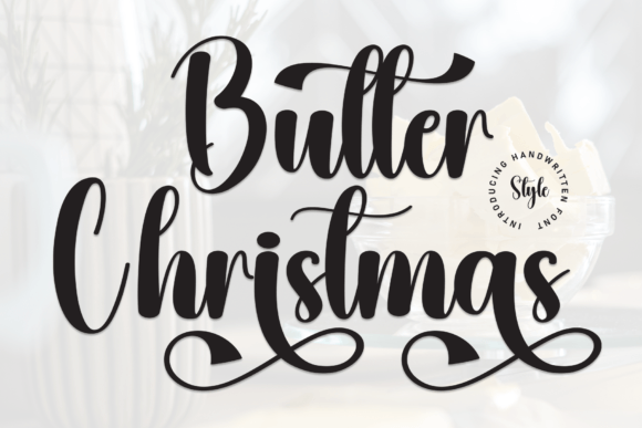 Butter Christmas: A Romantic Script Font for Editorial Design