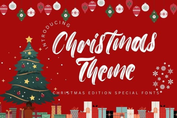 Christmas Theme Font for Festive Crafts