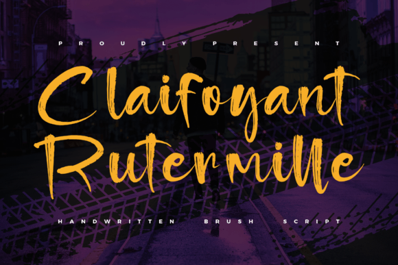 Claifoyant Rutermille: A Script Handwritten Font for Editorial Design