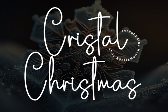 Cristal Christmas Font for Elegant Craft Designs