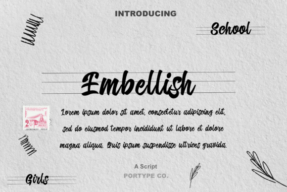 Embellish Script Font for Handmade Elegance