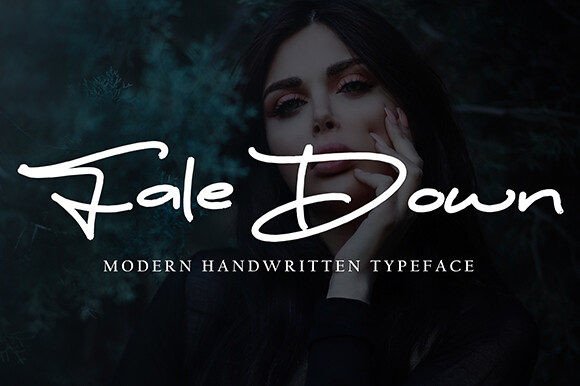Fale Down Script Font for Handmade Brands