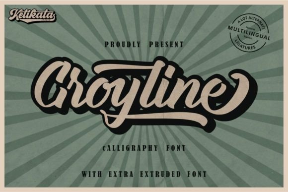 Groyline: A Bold Script Font for Branding
