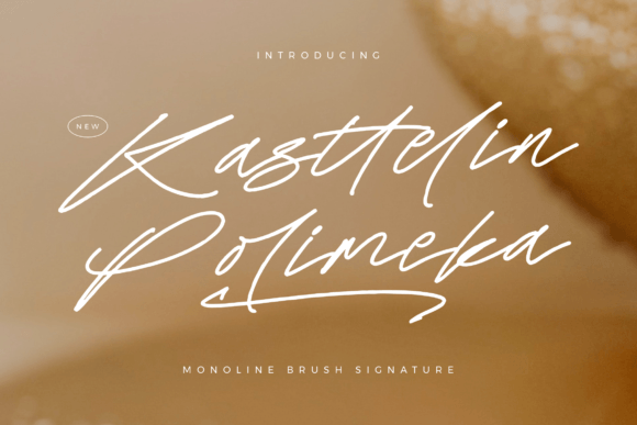 Kasttelin Polimeka: The Perfect Monoline Script Font for Crafters