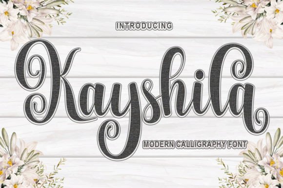 Kayshila Script Font for Handmade Brands