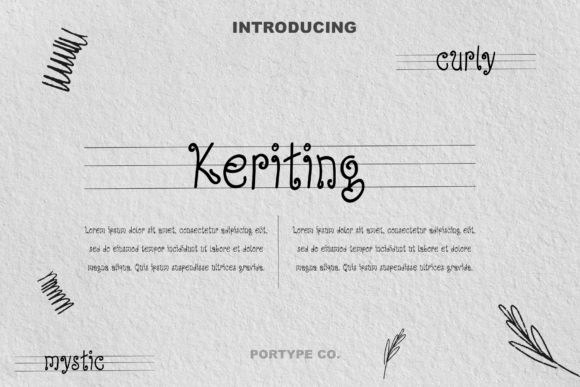 Keriting Font Review for Handmade Sellers