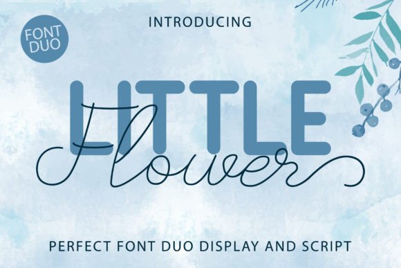 Little Flower Duo Typeface for Digital Design