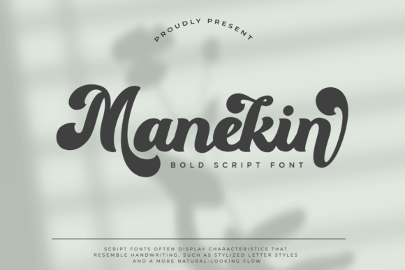 Manekin: A Bold Script Font for Modern Web Design