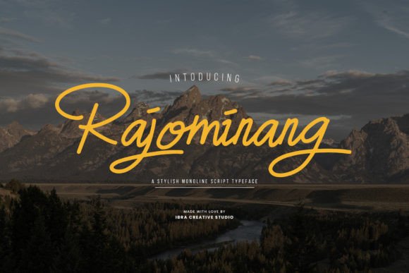 Rajominang Typeface for Handmade Brands