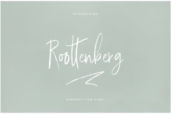 Roottenberg Font for Elegant Handmade Branding