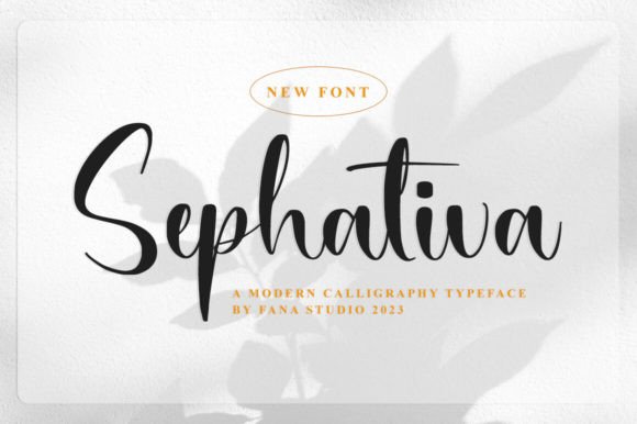 Sephativa: An Elegant Script Font for Editorial Design
