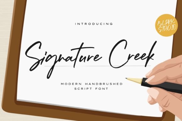 Signature Creek Font: A Modern Handbrushed Script Review