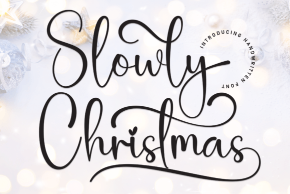 Slowly Christmas Font Review for Makers