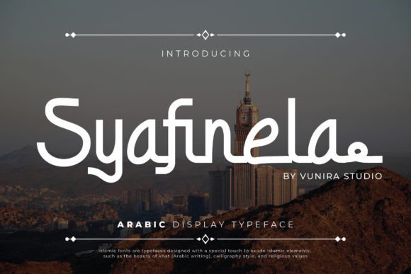 Syafinela Typeface for Elegant Campaign Design