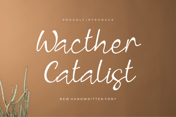 Wacther Catalist: An Elegant Script Typeface